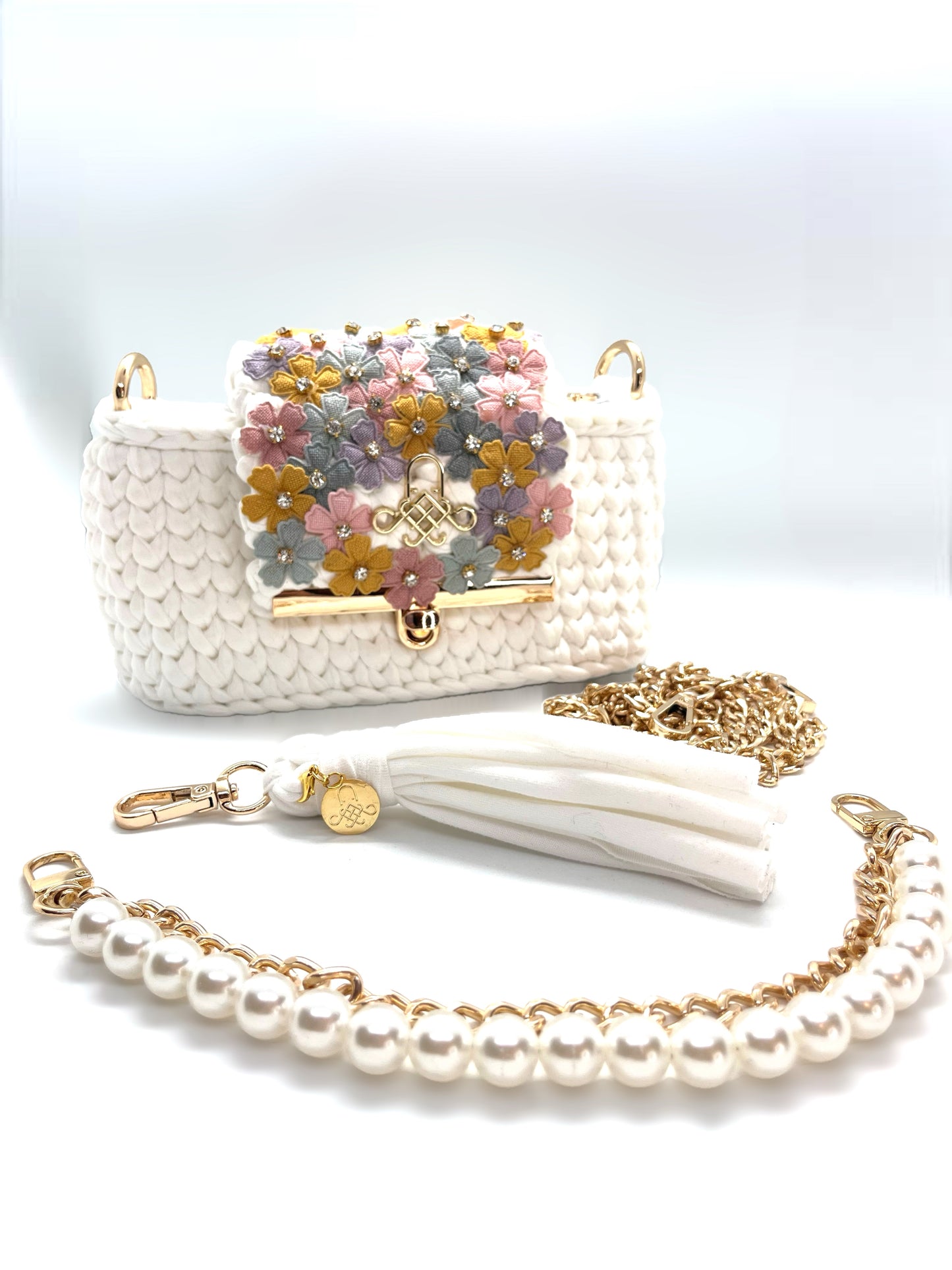 WHITE LOTUS MINI BAG