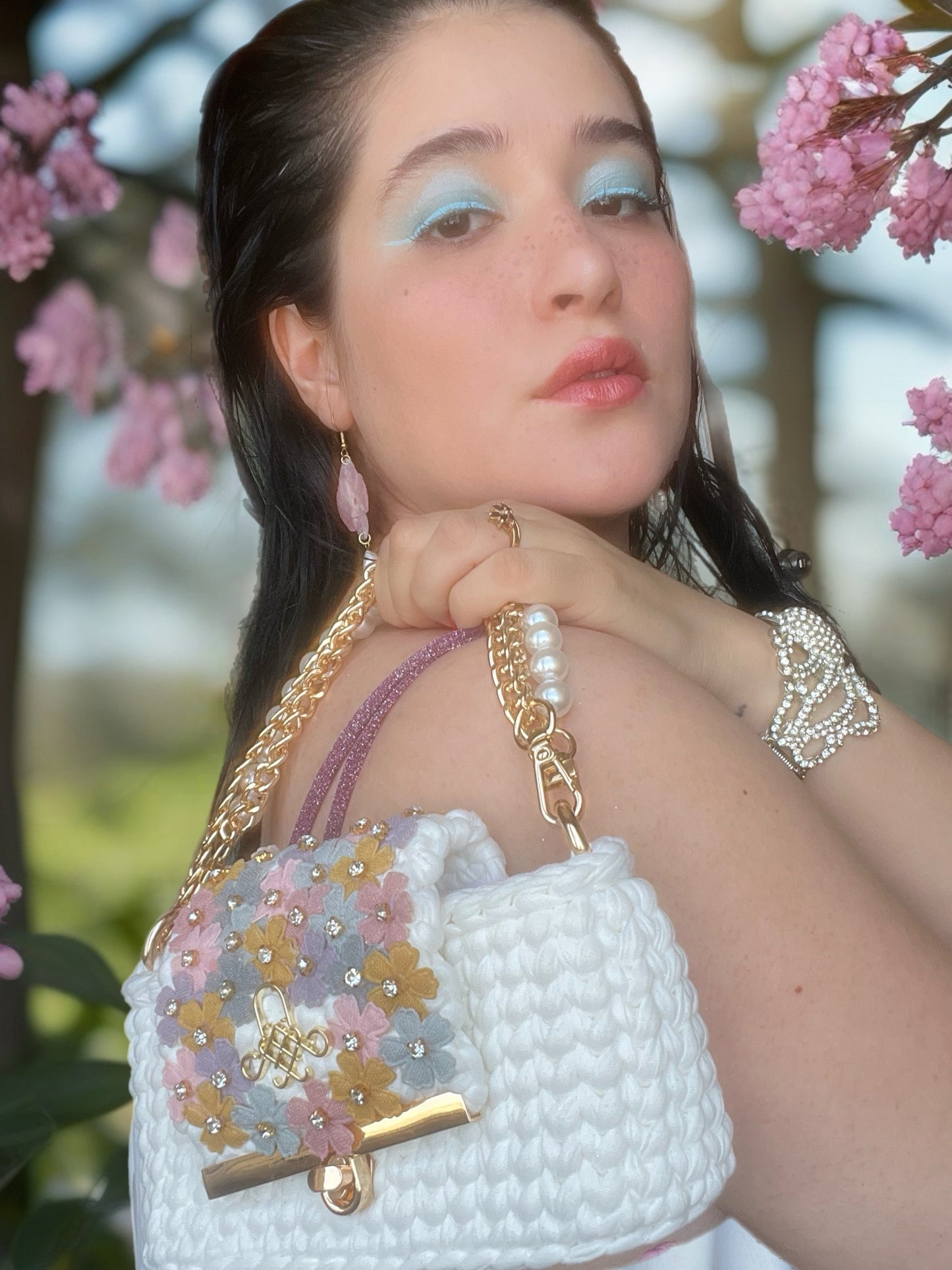 WHITE LOTUS MINI BAG