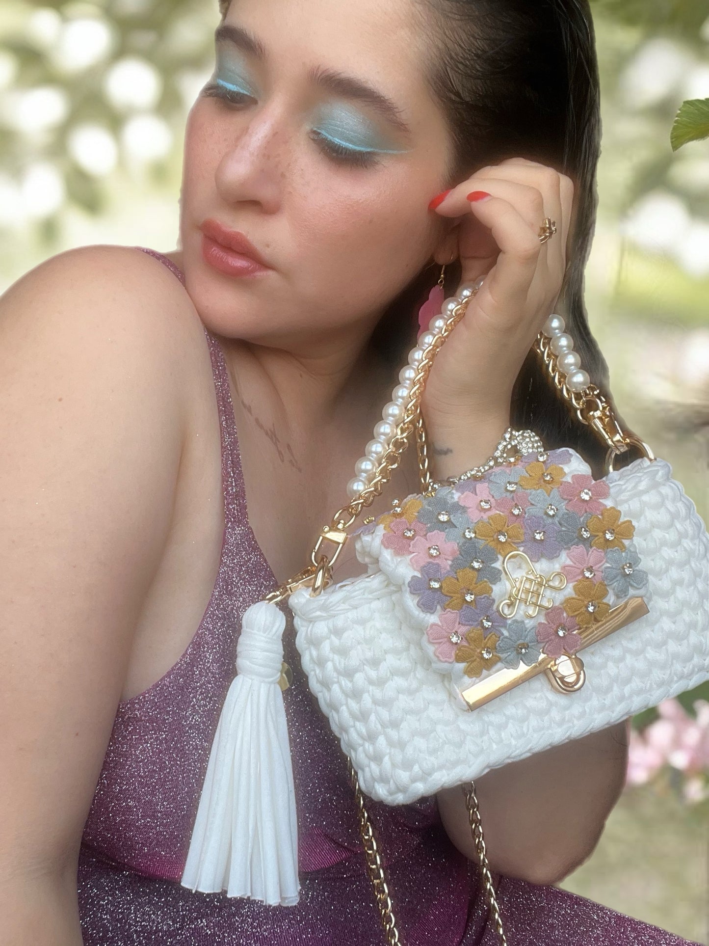 WHITE LOTUS MINI BAG