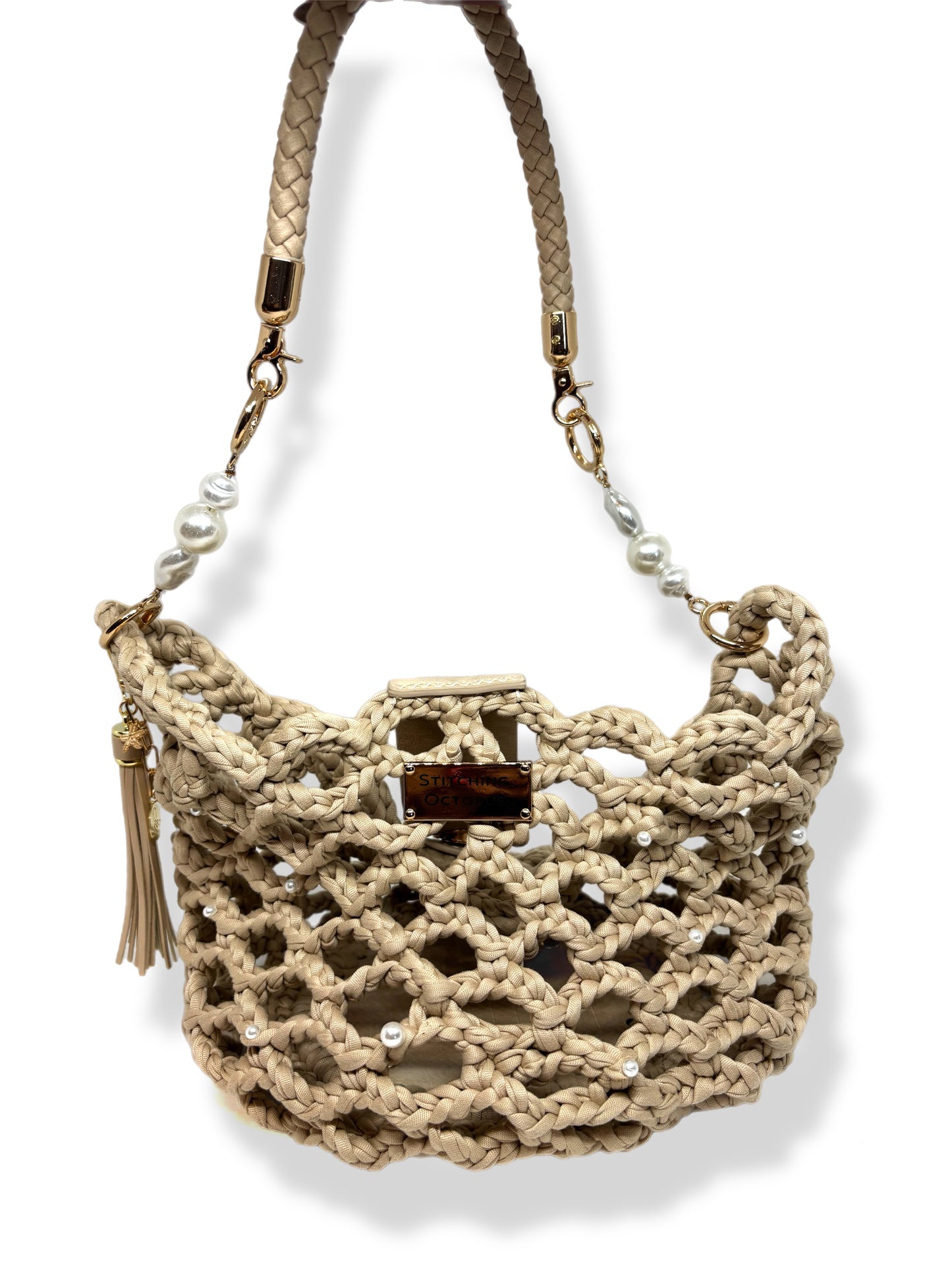 SUMMER NET AND PEARL BAG