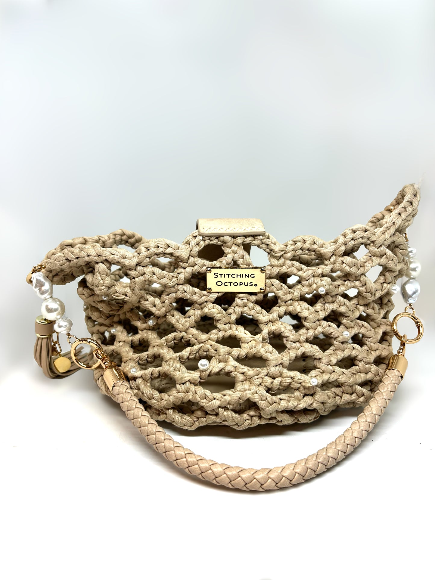 SUMMER NET AND PEARL BAG