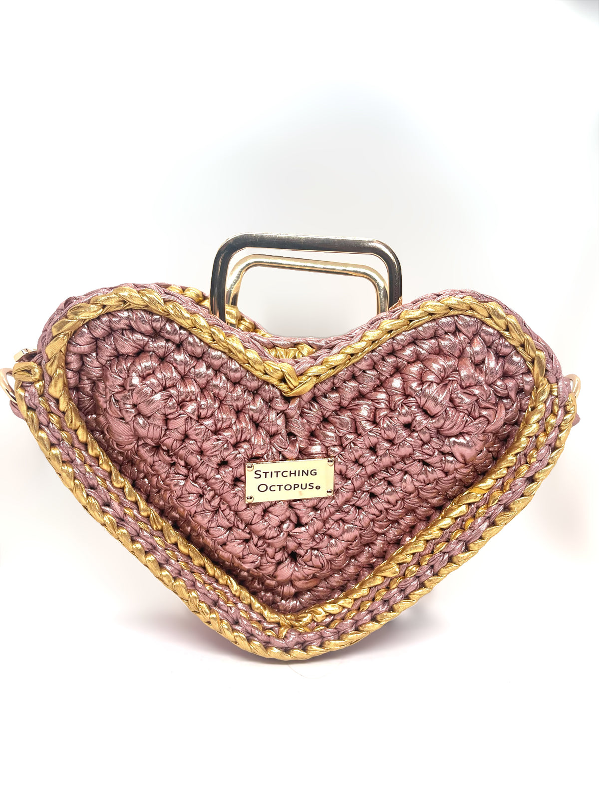 GOLDEN DAMAGE HEART BAG