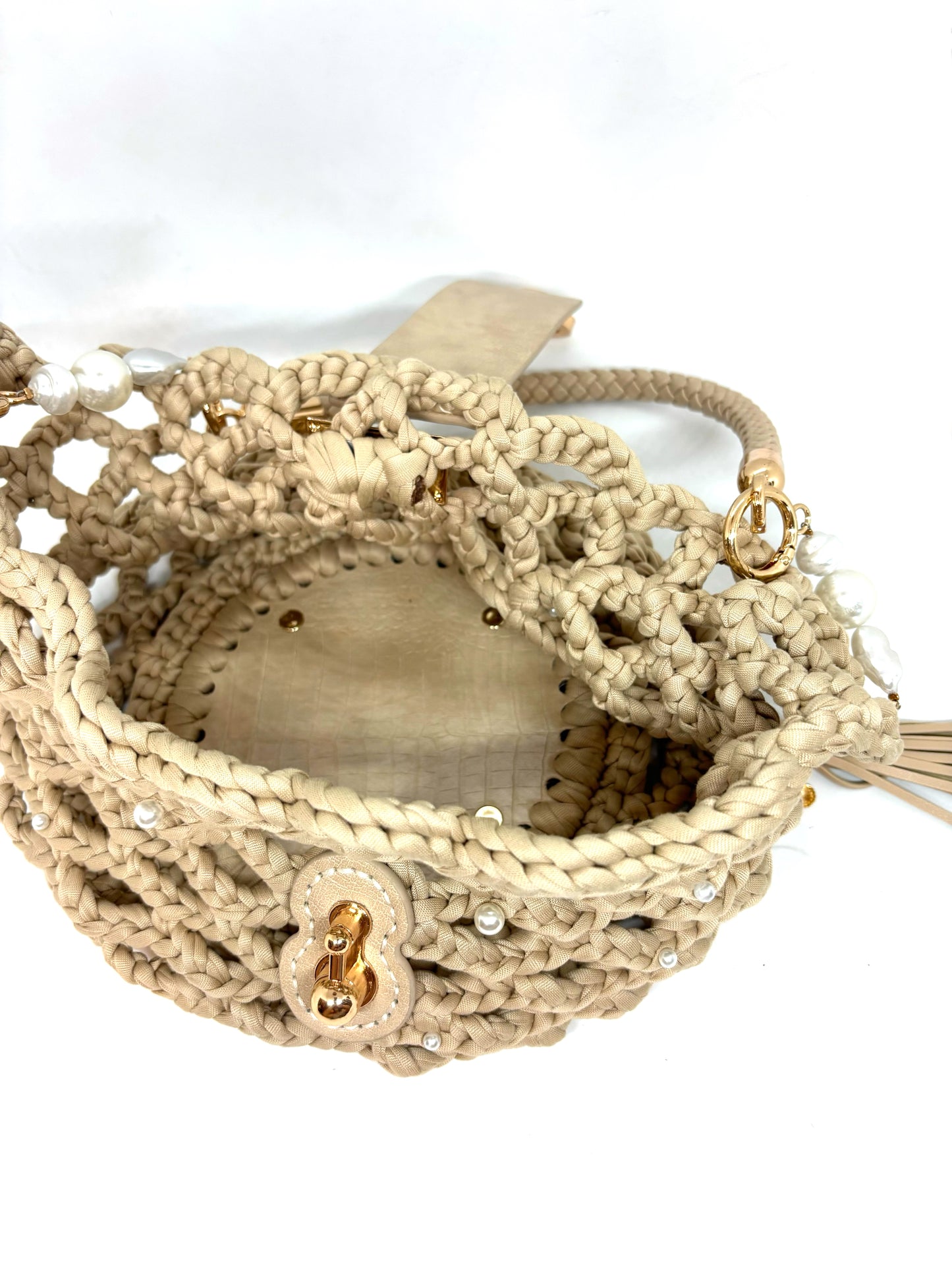 SUMMER NET AND PEARL BAG