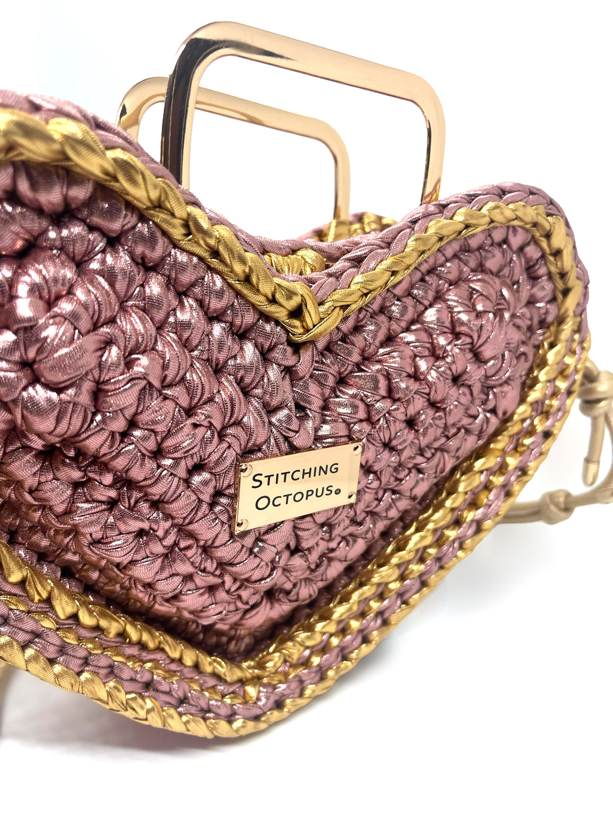 GOLDEN DAMAGE HEART BAG