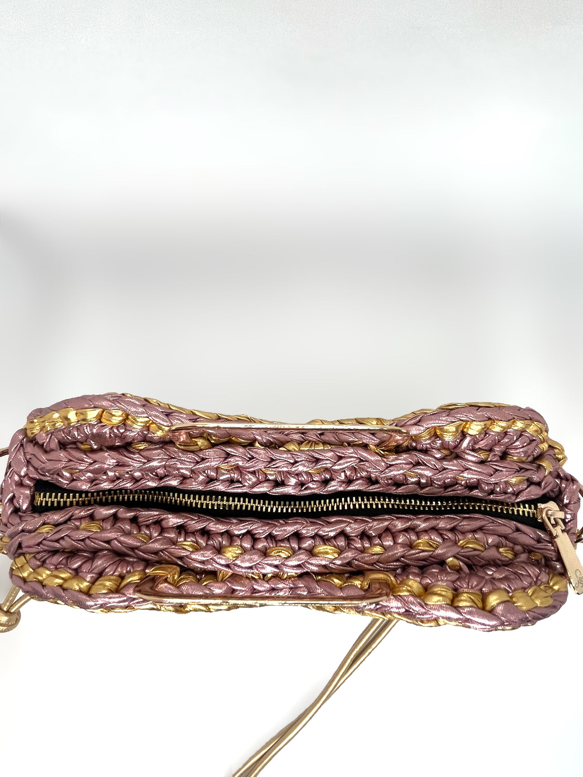 GOLDEN DAMAGE HEART BAG