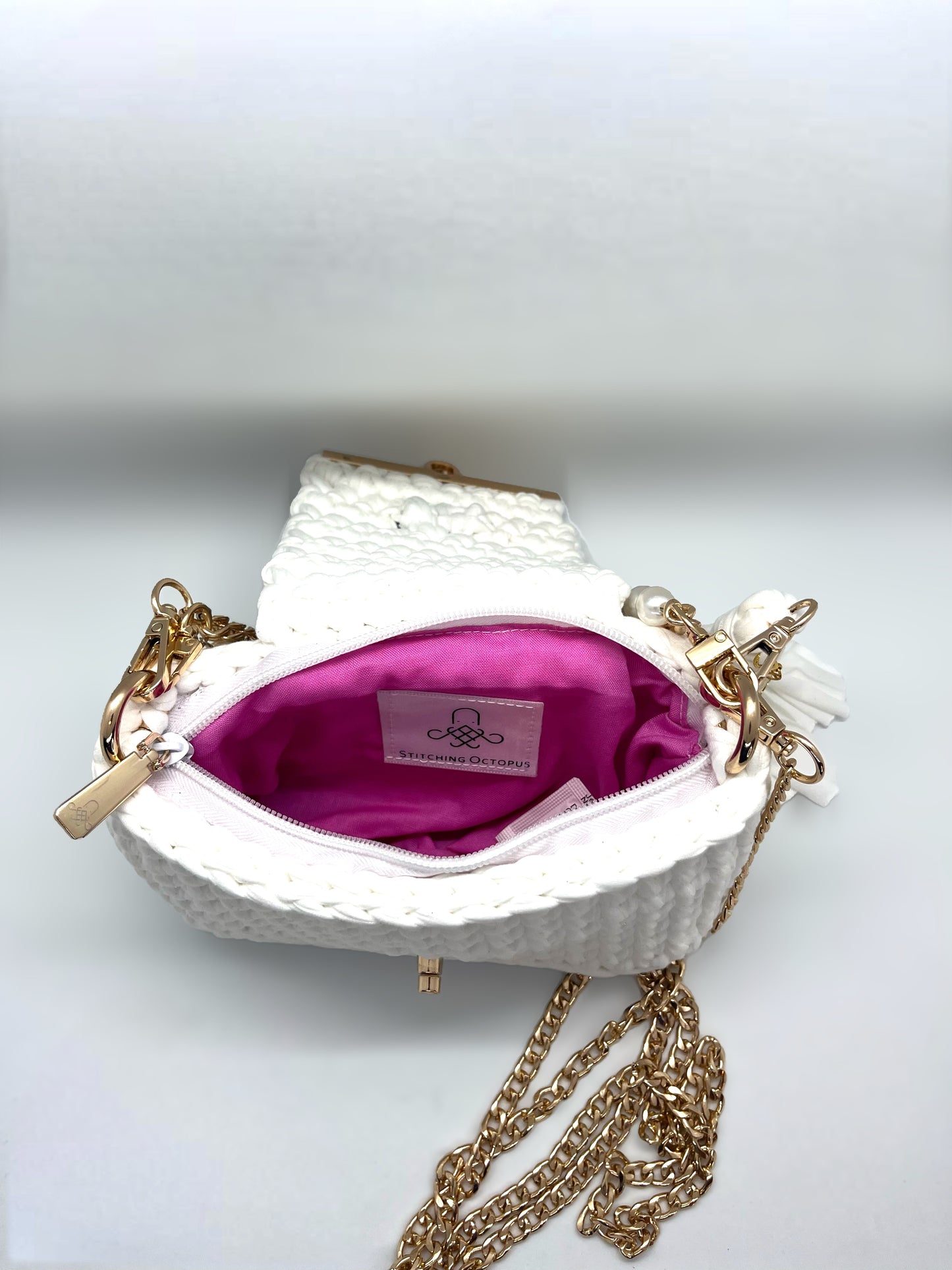 WHITE LOTUS MINI BAG