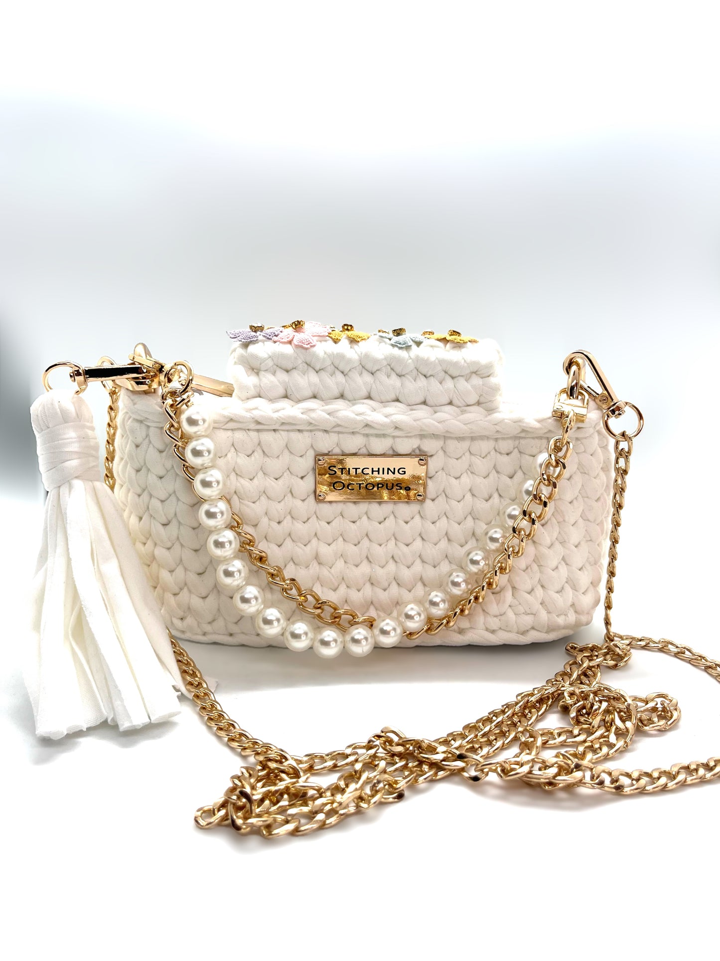 WHITE LOTUS MINI BAG