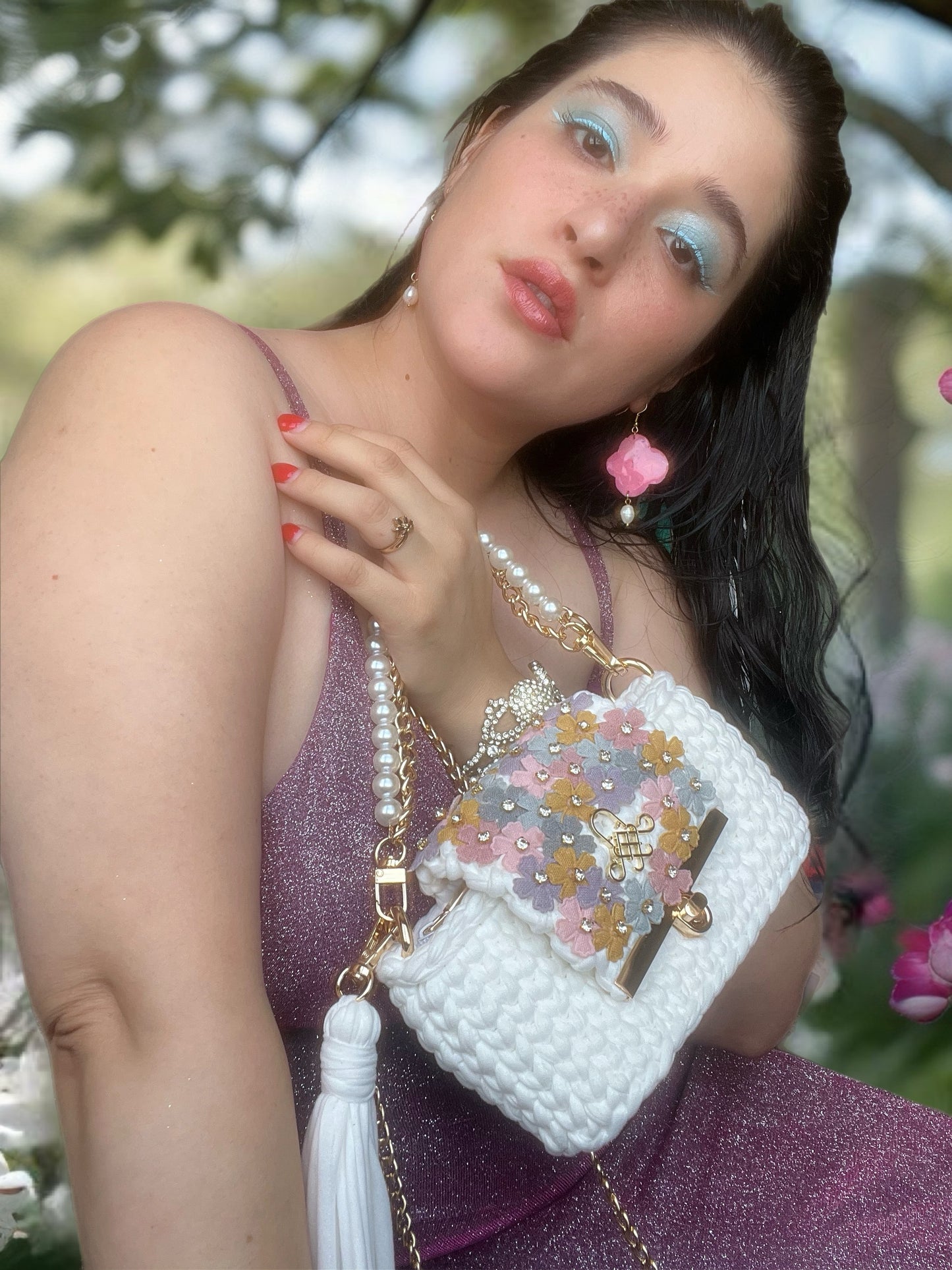 WHITE LOTUS MINI BAG