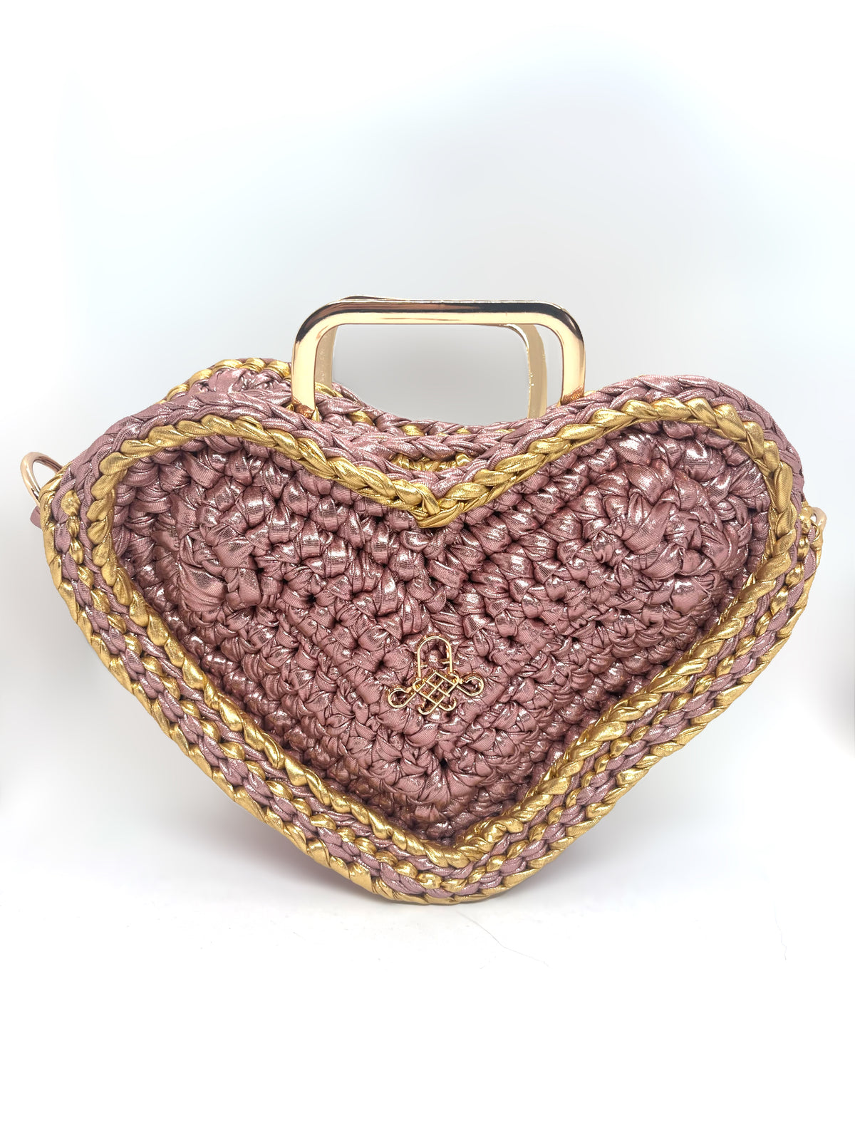 GOLDEN DAMAGE HEART BAG